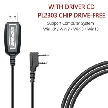 BAOFENG UV-5R 8W Ham Radio with Programming Cable