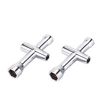 ShareGoo 2 Pack Small Sleeve Hex Socket Cross Wrenches for RC Cars