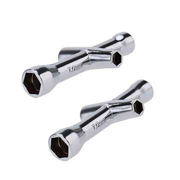 ShareGoo 2 Pack 4mm 5mm 5.5mm 7mm Cross Wrenches
