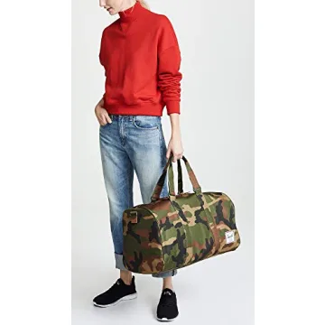 Herschel Novel Duffel Bag, Woodland Camo/Multi Zip, Classic 42.5L