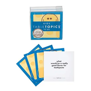 TableTopics Kids To Go - 40 Conversation Cards for Quality Family Time, Fun Talking with Kids, Delig...