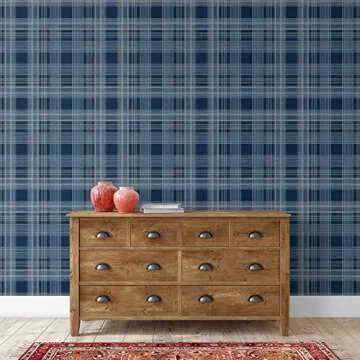 Rad Plaid Peel and Stick Wallpaper - Easy Home Decor Solution