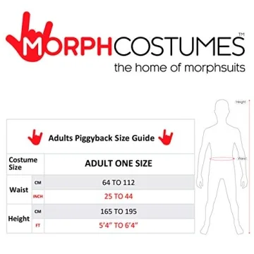 Morph Santa Costume Adult Piggyback for Fun Holidays