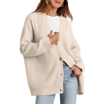 Caracilia Women's Cozy Oversized Cardigan Sweater - Chic & Comfy