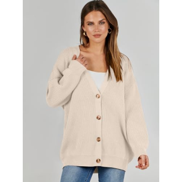 Caracilia Women's Oversized Cardigan Sweater - Cozy Fall Essential