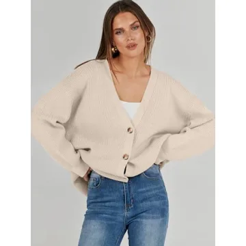 Caracilia Women's Oversized Cardigan Sweater - Cozy Fall Essential