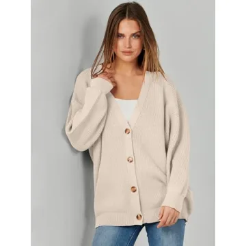 Caracilia Women's Oversized Cardigan Sweater - Cozy Fall Essential