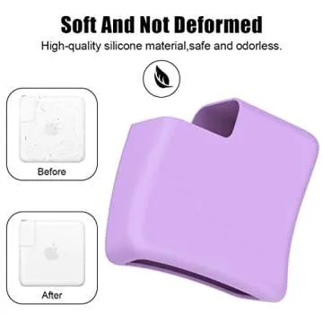 LCMOCICO Soft Silicone Charger Sleeve for MacBook Pro