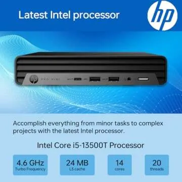 Compact HP ProDesk 400 G9 Mini Desktop with Intel i5 Processor, High-Speed Performance and Windows 1...