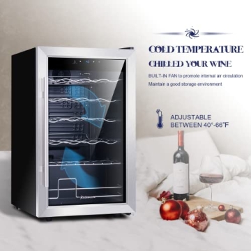 Kalamera Mini Fridge Wine Cooler for Home and Office