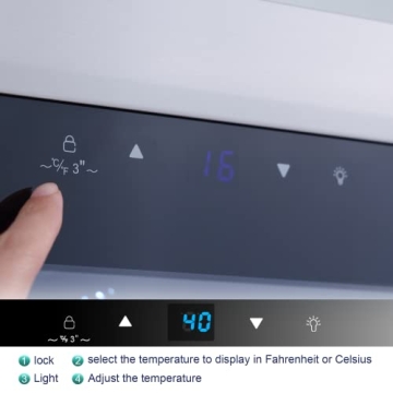 Kalamera Mini Fridge Wine Cooler for Home and Office