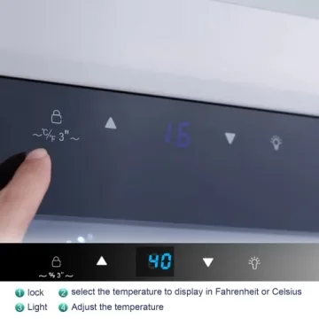 Kalamera Mini Fridge Wine Cooler for Home and Office