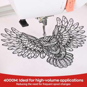 Richword 40 Colors Embroidery Thread Kit for All Machines