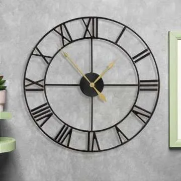 LEIKE 80CM Extra Large Wall Clock - Oversize Modern Decor