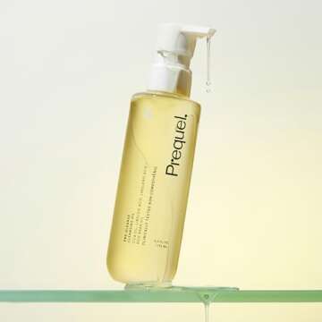 Prequel Skin Pre-Gleanse Oil Cleanser for Face. Double Cleansing Oil Skincare for Women with Cica and more. Non-Comedogenic Makeup Remover. Unscented Gentle Formula For All Skin Types. 6.5oz