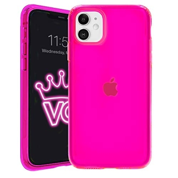 Velvet Caviar Compatible with iPhone 11 Case Neon Pink - Cute Clear Protective Phone Cover for Women...