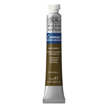 Winsor & Newton Cotman Watercolor Paint - 8ml Raw Umber Tube for Creative Artists