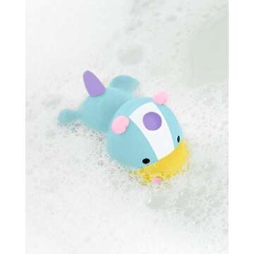 Skip Hop Bath Toys, Squeeze Toy Light Up Unicorn, 1 EA