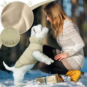 ABRRLO Winter Dog Jacket for Small Medium Dogs