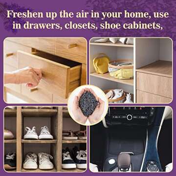 Sukh 3oz Lavender Dried Lavender - Lavender Buds Sachets for Drawers and Closets Lavender Flowers Sachet Bags Fresh Scents Lavender Sachet Bags Dried Flowers for Patry Birthday Bridal Shower Bulk