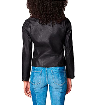 BLANKNYC Women's Moto Jacket - Chic Vegan Leather Style