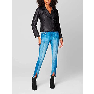 BLANKNYC Women's Moto Jacket - Chic Vegan Leather Style