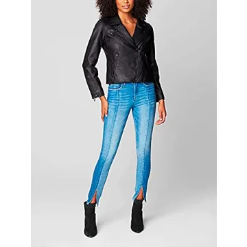 BLANKNYC Women's Moto Jacket - Chic Vegan Leather Style