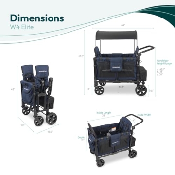 WonderFold W4 Elite Stroller Wagon for Family Fun
