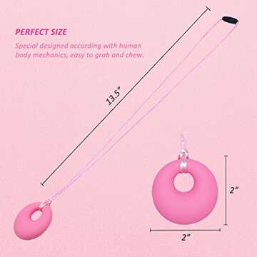 Chew Necklace for Sensory Kids Girls, Chewy Necklace Sensory Chew Toys for Adults with Autism ADHD A...