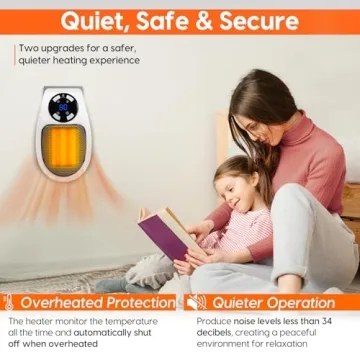 Powerful 500W Portable Electric Space Heater