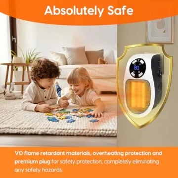 Powerful 500W Portable Electric Space Heater