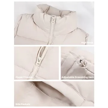 Stylish Athlisan Women's Zip Up Puffer Vest for Comfort