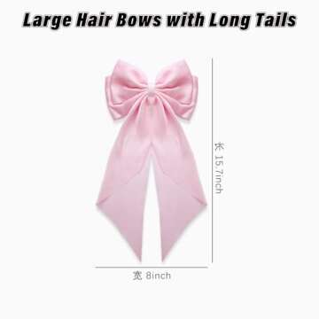 10 PCS Big Hair Bows for Women and Girls - Stylish Clips