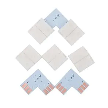 BTF-LIGHTING 10 Sets LED Strip 3PIN L Shape Connectors