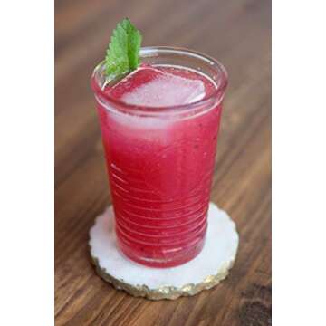 Bormioli Rocco Officina 1825 16 oz. Cooler Glass for Cold Drinks, Juices, and Cocktails, 4 Count (Pack of 1), Clear