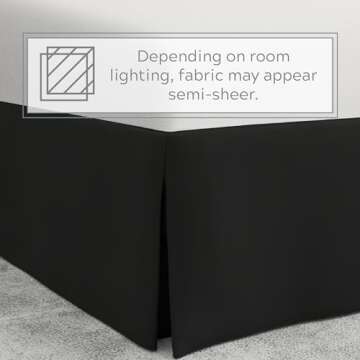 Bed Maker’s Never Lift Your Mattress Wrap Around Bed Skirt, Classic Style, Low Maintenance Wrinkle...