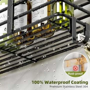 Durable Adhesive Shower Organizer Set for Stylish Storage