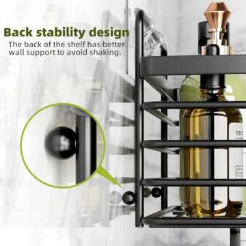 Durable Adhesive Shower Organizer Set for Stylish Storage