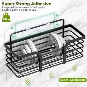 Durable Adhesive Shower Organizer Set for Stylish Storage