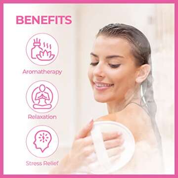 Amore Shower Steamers Aromatherapy - 12 Pack Shower Bombs for Women - Jasmine, Chamomile, Rose Essential Oil Shower Tablets, Stress Relief and Relaxation Bath Gifts for Women and Men (2 Pack)