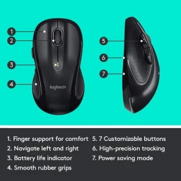 Logitech MK735 Wireless Keyboard & Mouse Combo for Comfort