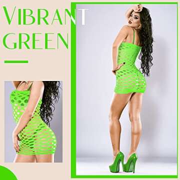 6 Pieces Womens Strapless Bodysuit Halloween Strapless Lingerie Striped Dress for Women Chemise, One Size Fits Most (Orange, Light Blue. Rose, Pink, Fruit Green, Black)