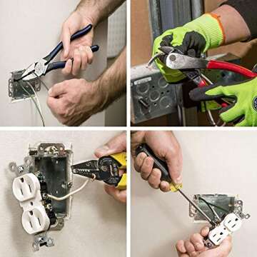 Klein Tools 92906 Tool Set, Basic Tool Kit has Klein Tools Hand Tools for Apprentice or Home: Pliers...