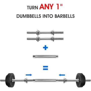 Yes4All Adjustable Dumbbell Handle - Versatile Strength Training