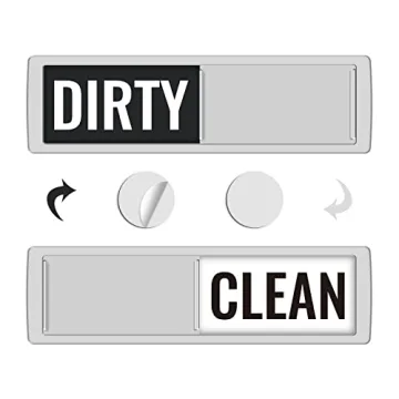 KitchenTour Dishwasher Magnet Clean Dirty Sign - Easy to Read Design for Elegant Kitchens