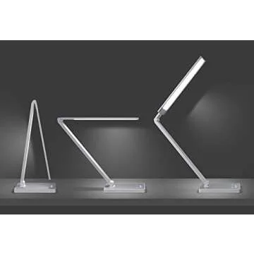 PHIVE Dimmable LED Desk Lamp with Fast Charging USB Port, Touch Control, 8-Level Dimmer, 4 Lighting ...