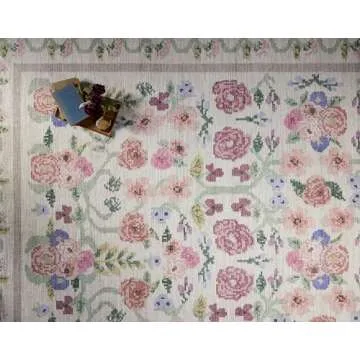 Loloi Rosa Collection Area Rug - Artistic Floral Design