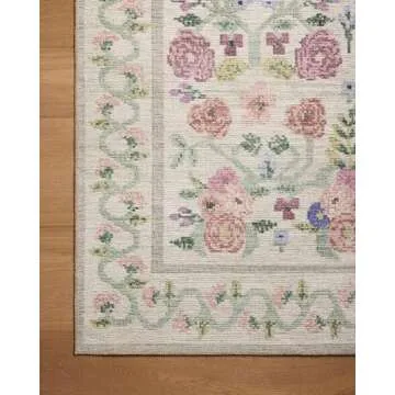 Loloi Rosa Collection Area Rug - Artistic Floral Design