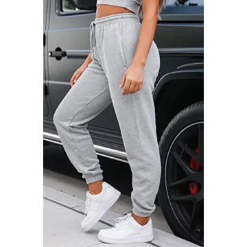 Waitfairy Women's High Waisted Sweatpants for Summer Comfort