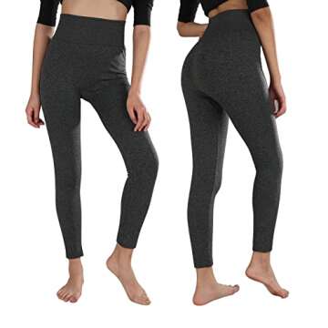 TRIUNION 3 Pack Fleece Lined Leggings Women High Waisted Thermal Winter Yoga Pants for Women Warm Wo...